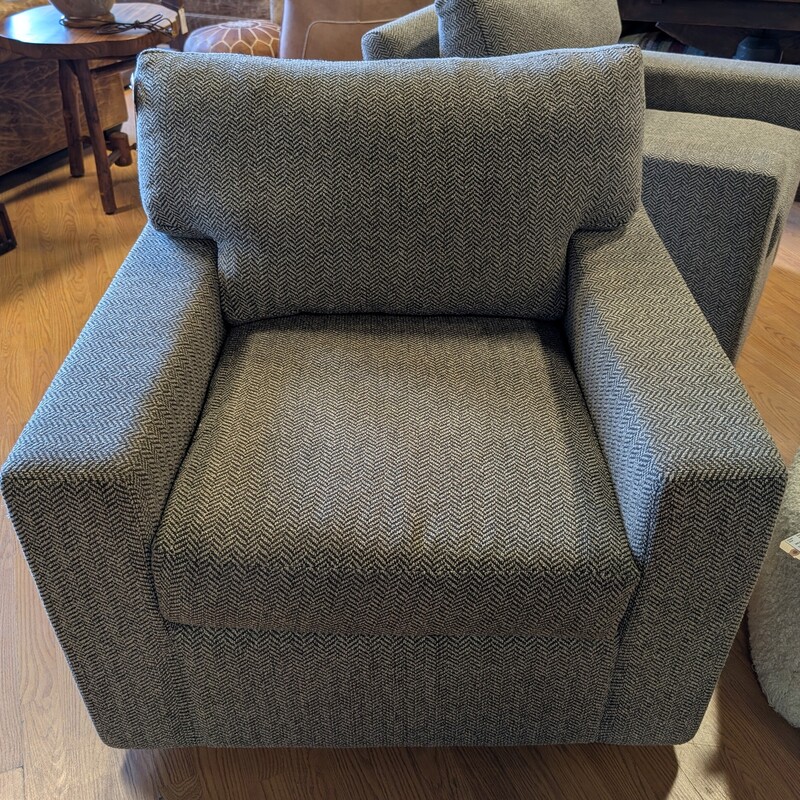 Rene Cazares Swivel Chair, Charcoal Pattern
36w x 37d x 35h
