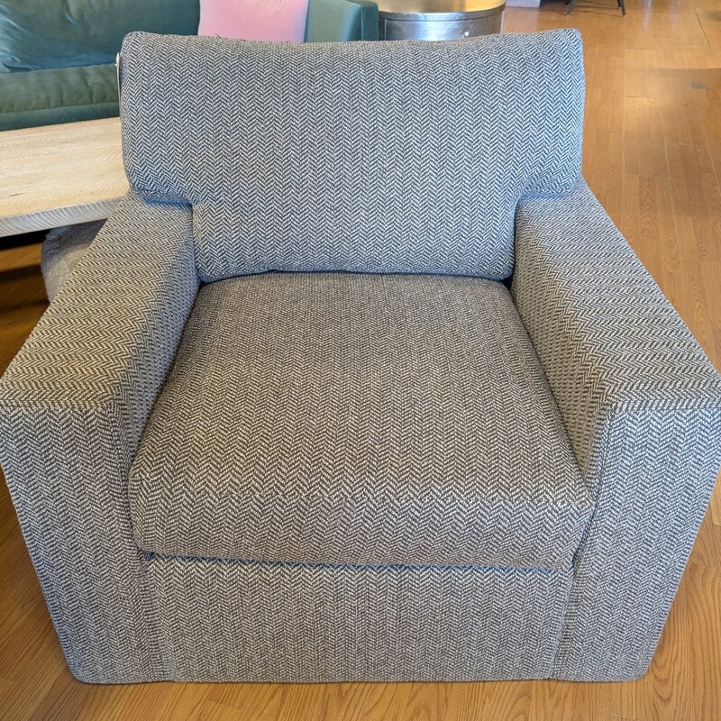 Rene Cazares Swivel Chair, Charcoal Pattern
36w x 37d x 35h