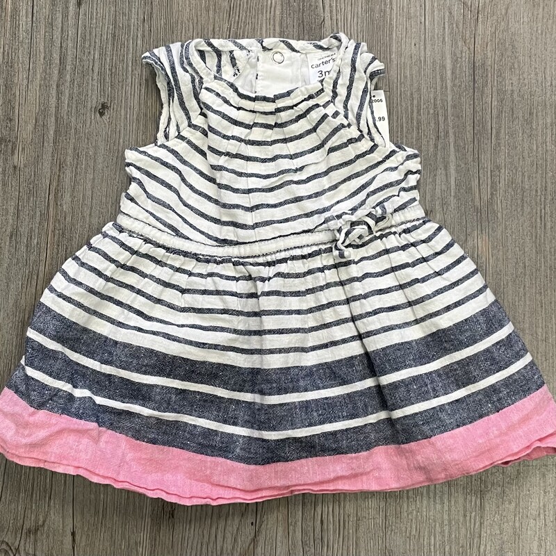 Carters Dress, Grey, Size: 3M
