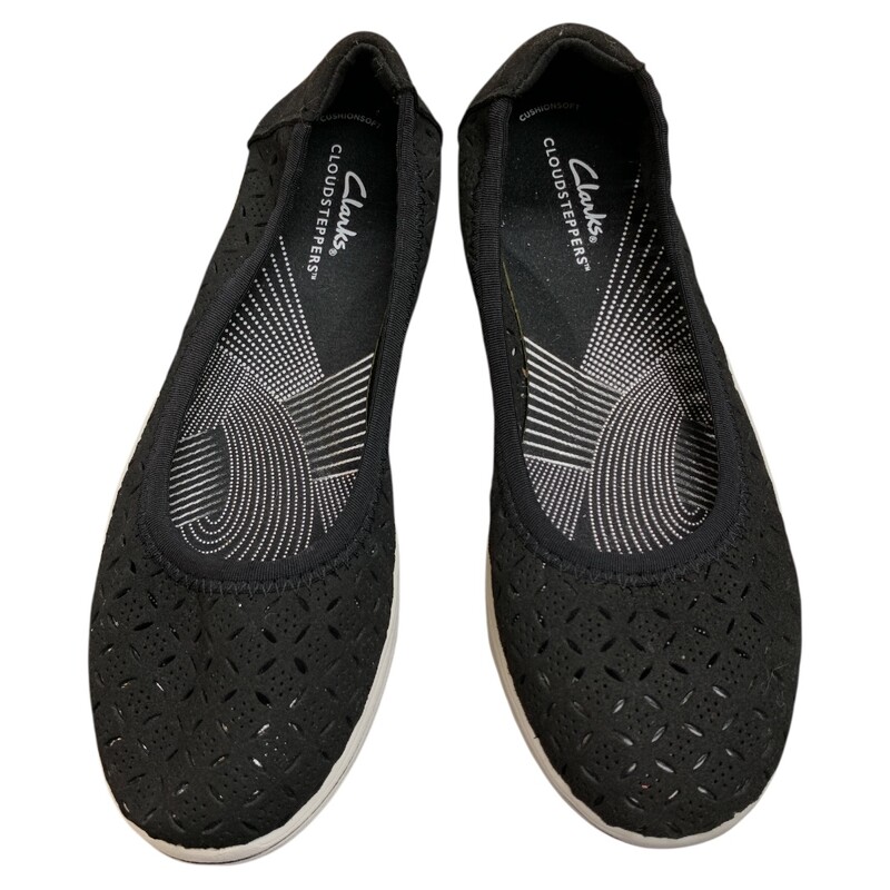 Clarks Cloudsteppers, Black, Size: 8.5