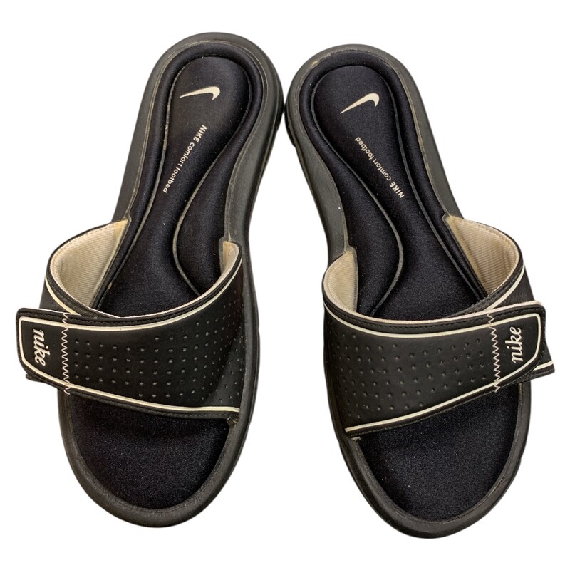 Nike Sandals, Black, Size: 8