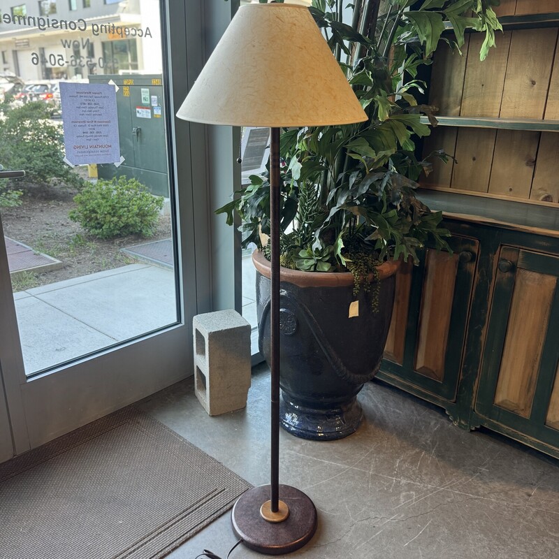 Brown Metal Floor Lamp