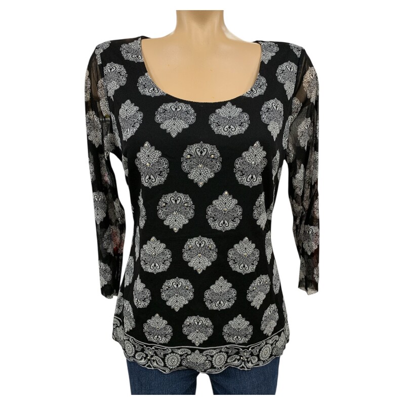 INC International CO, Blk/whit, Size: L