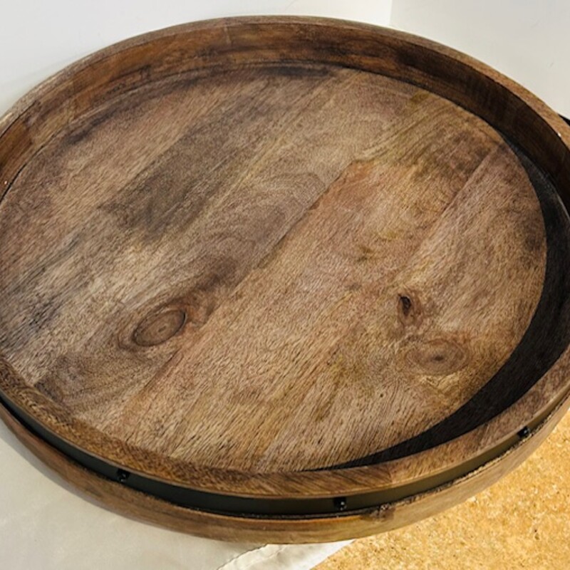 Wood Metal Lazy Susan