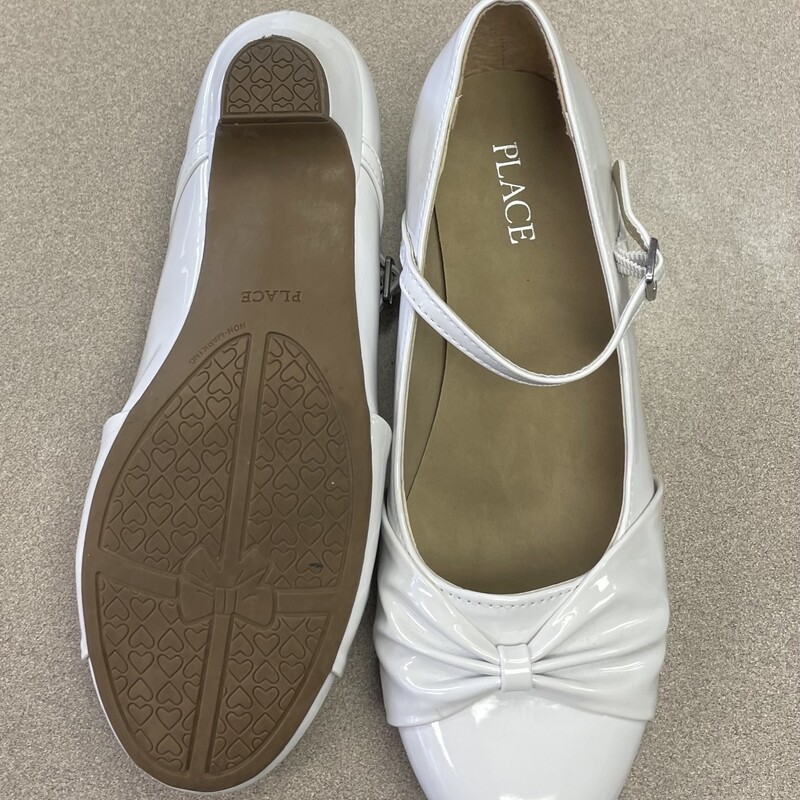 Childrens Place Low Heel, White, Size: 4Y