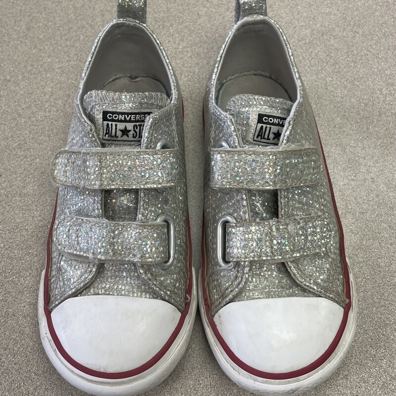 Converse Glitter Sneaker, Silver, Size: 9T