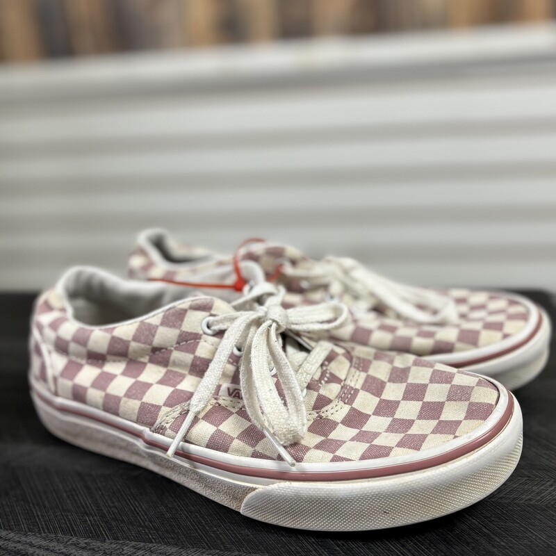 Pink & White Vans, Size: 3.5