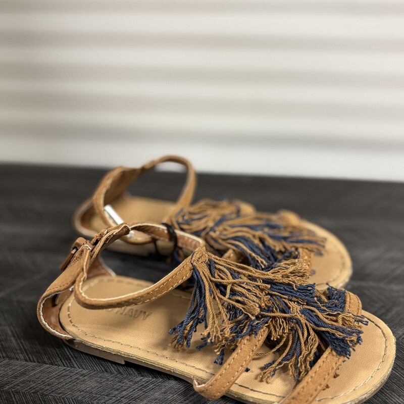 Brown And Blue Sandals