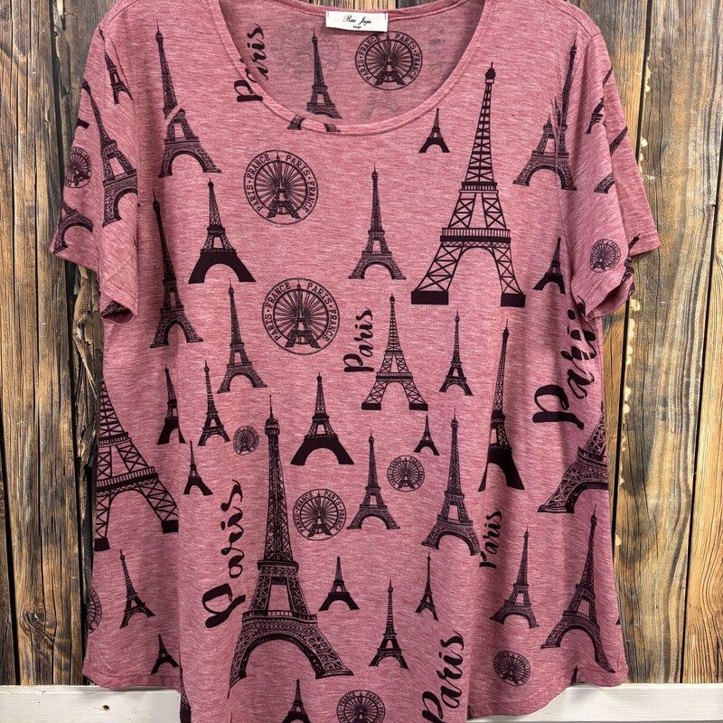 Pink Paris Top, Size: L