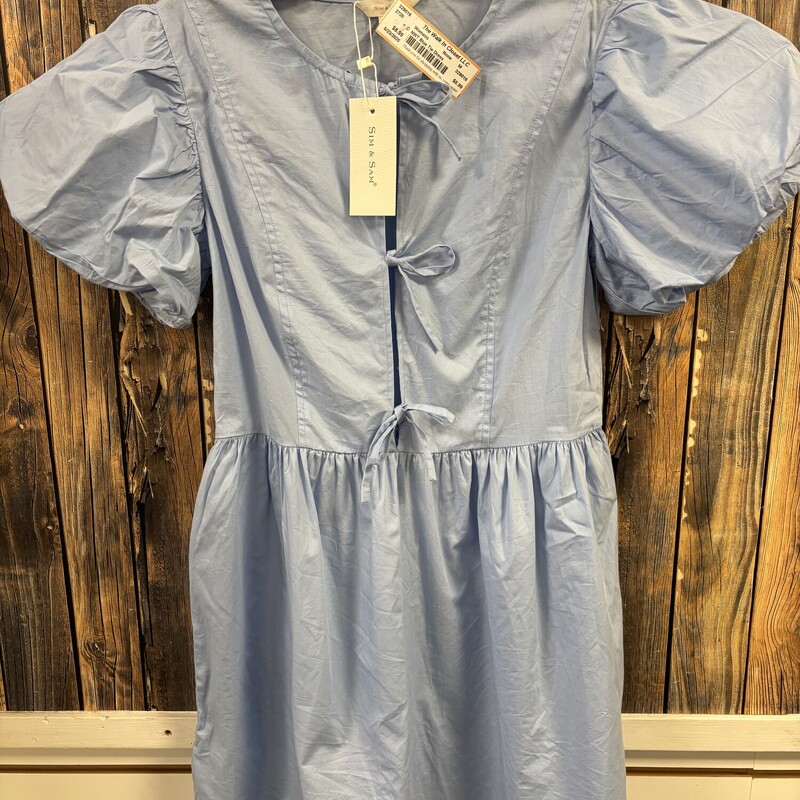 NWT Blue Tie Dress, Size: M
