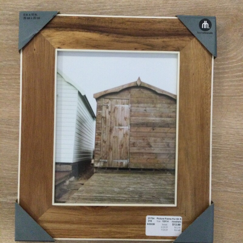 Picture Frame For 8X10, Wood/whi, Size: 12X14