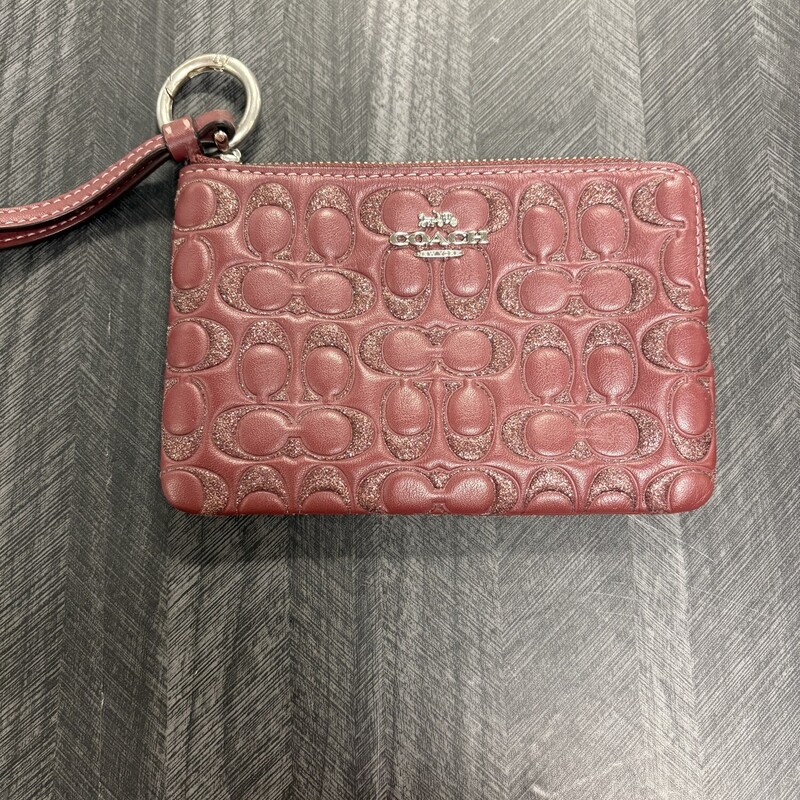 Maroon Coach Wristlet