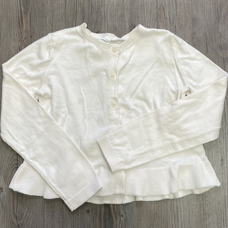 Carters Cardigan, Ivory, Size: 10Y