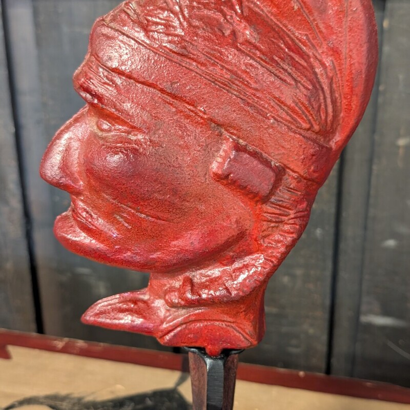 Antique Cast Iron Bust