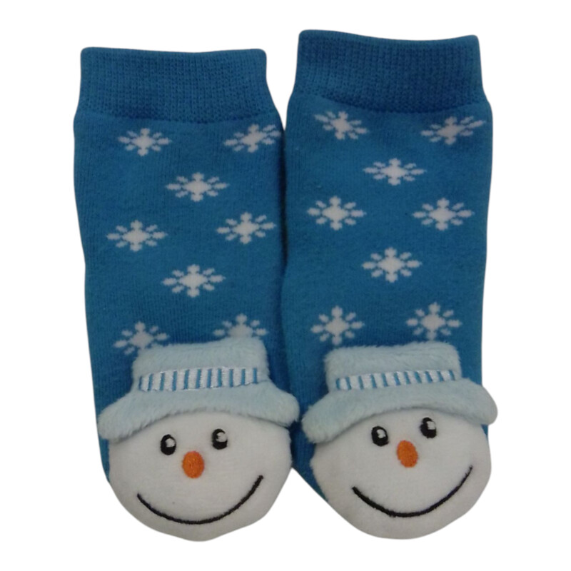 Rattle Grip Socks Snowma