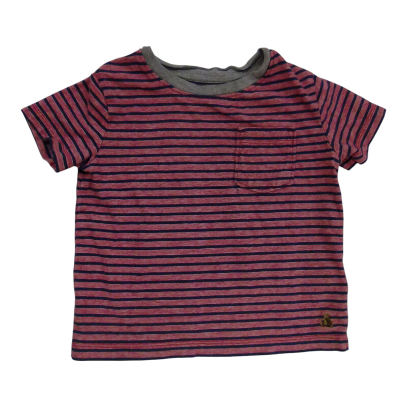 Shirt: Red / Blue Stripes