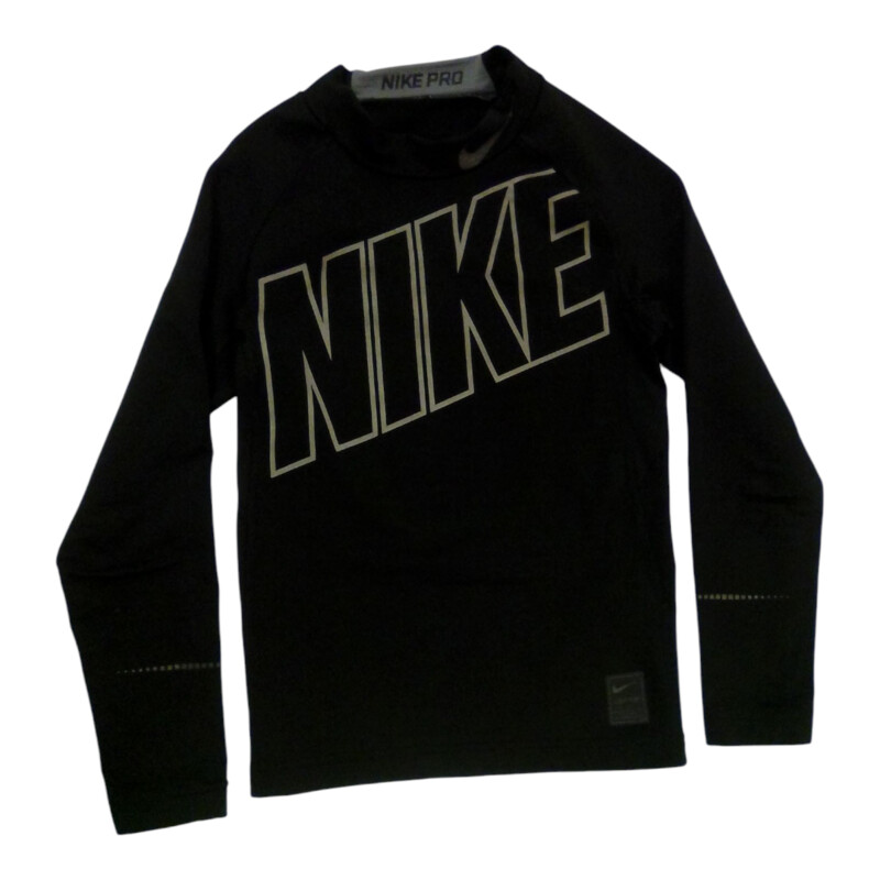 LS Shirt: Black/Gray Nike