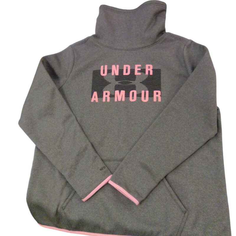 Hoodie: Pink/grey Logo