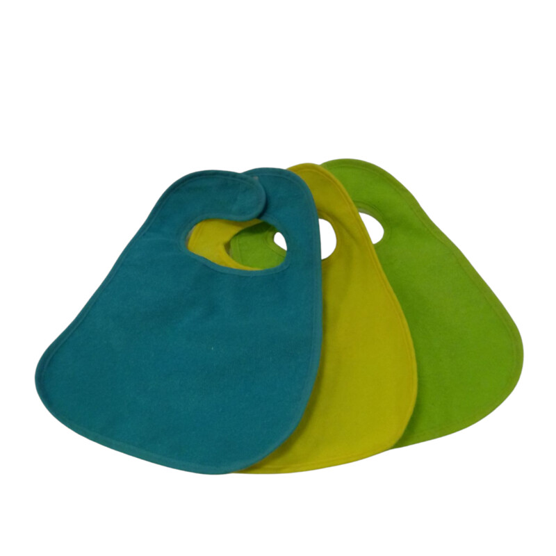 3pk Bibs: Blue Yellow Gre