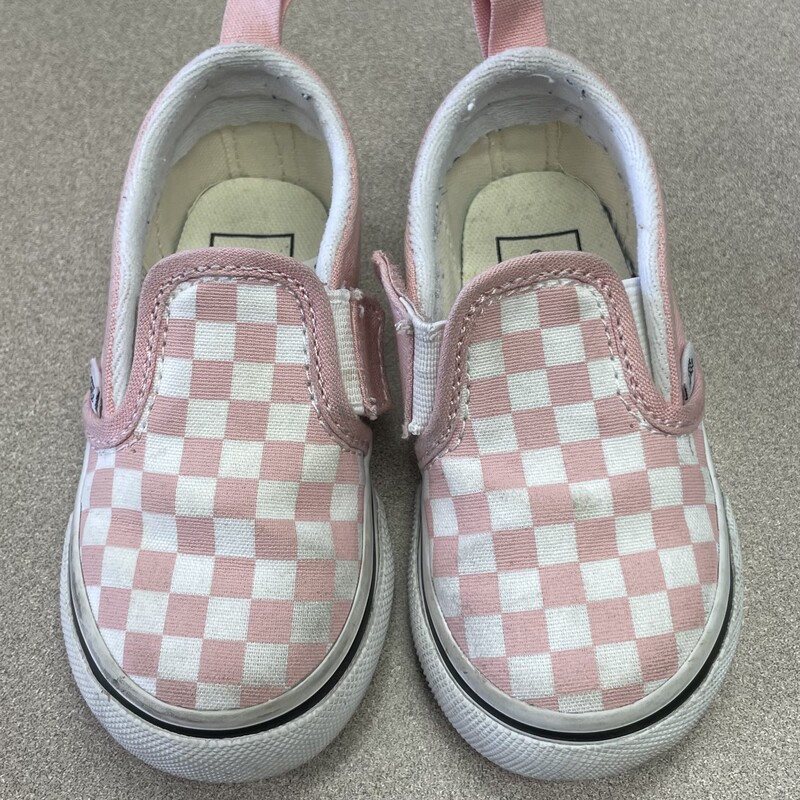 Vans Slip On Shoes, Pink, Size: 6T
