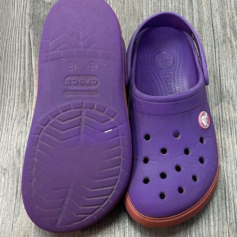 Crocs Clog, Purple, Size: 12-13Y