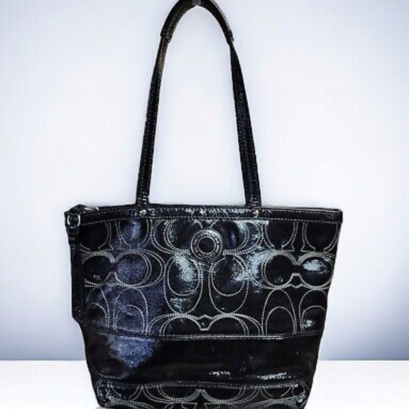 Vntg Coach Patent Leather