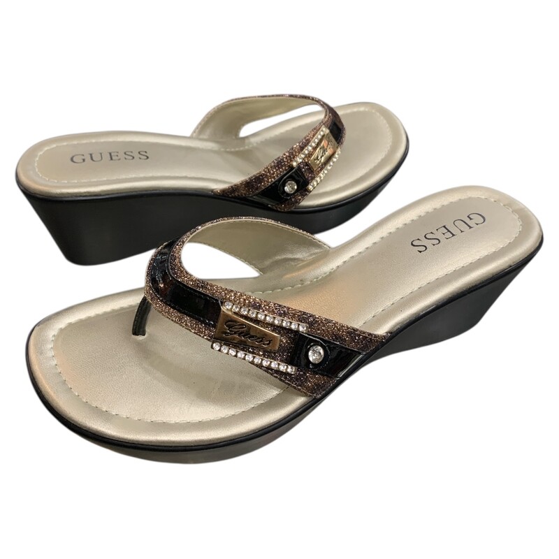 Guess, Gld/brwn, Size: 8.5