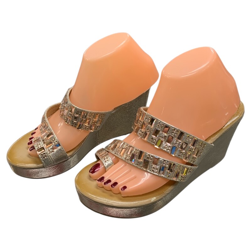 Patrizia Wedges, Peach, Size: 9