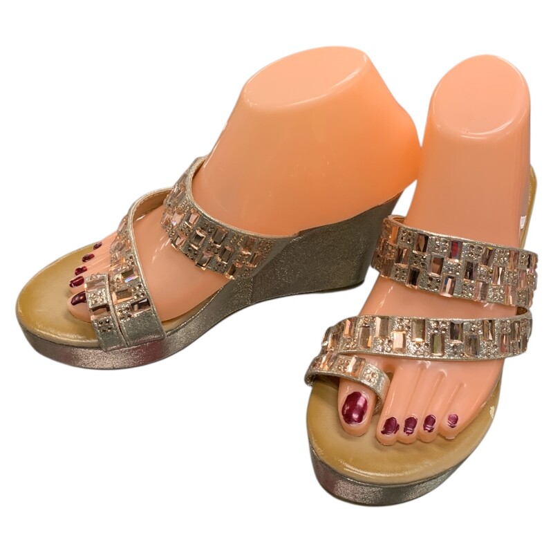 Patrizia Wedges, Peach, Size: 9