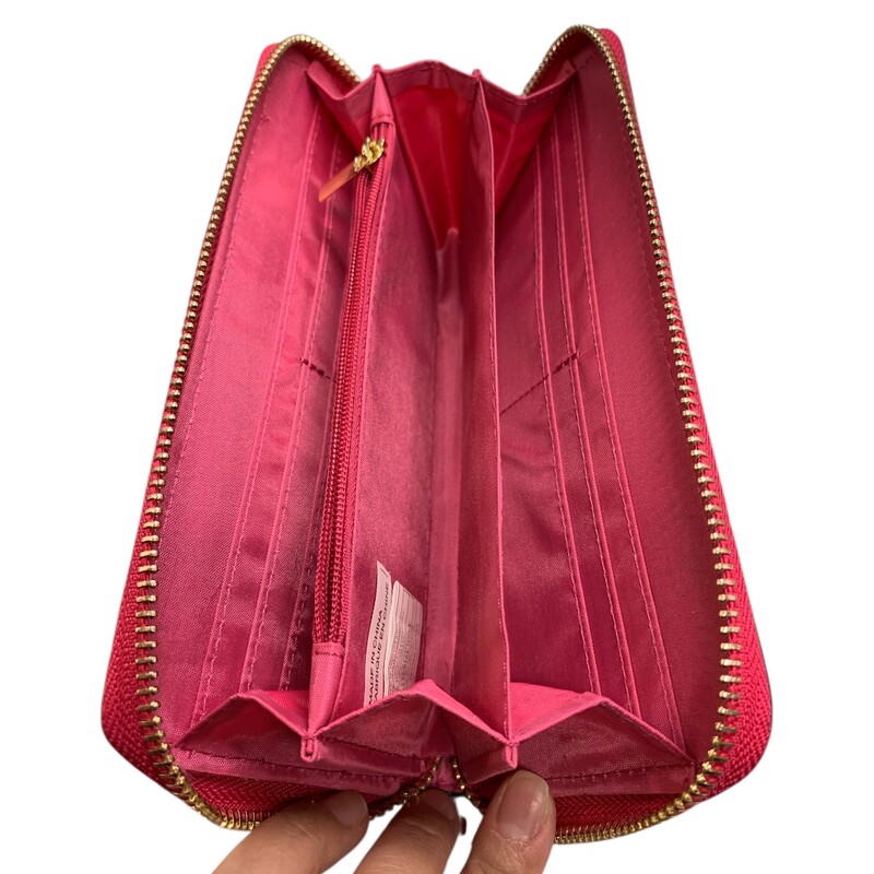 Bow Wallet, Pink, Size: None