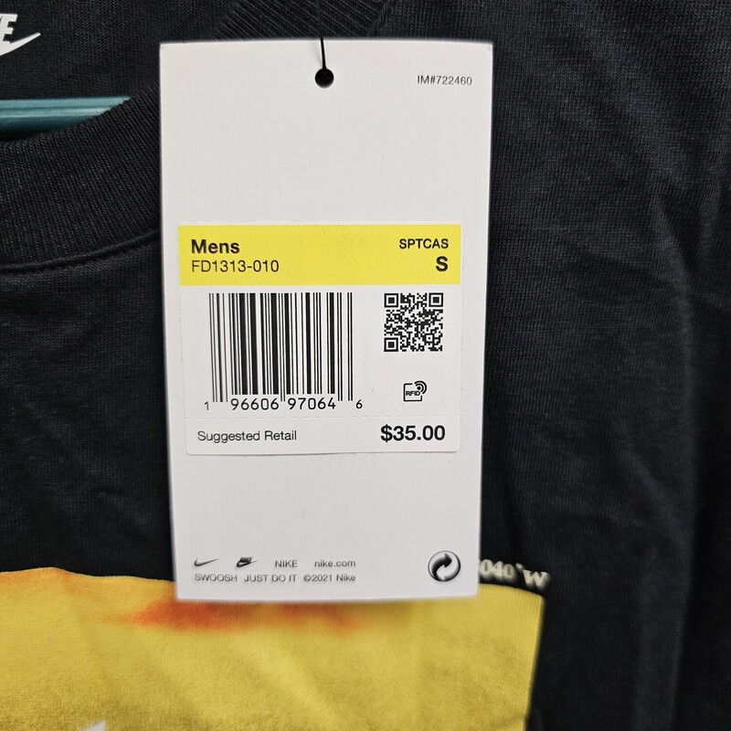 NEW NIKE SHIRT, BLACK, Size: SMALL