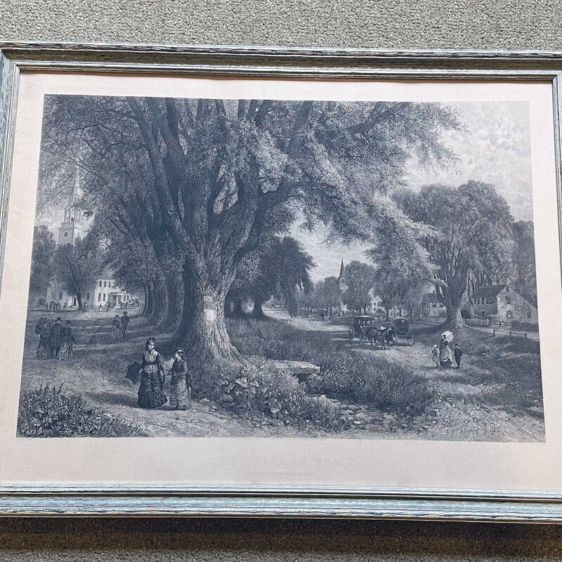 The Village Elms Engravin