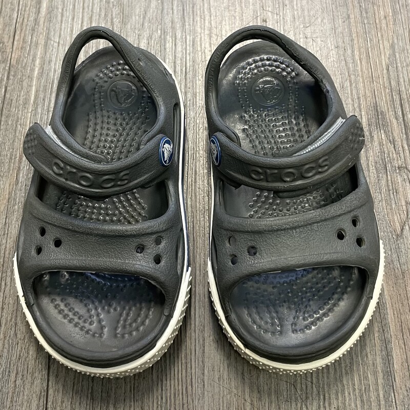 Crocs Sandals, Grey, Size: 5T