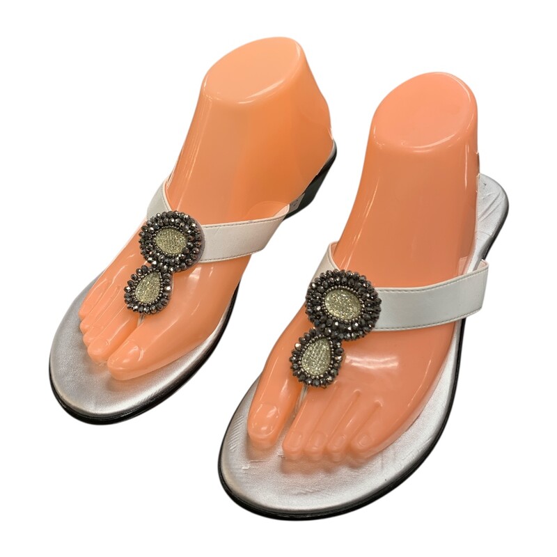 Toscanella Italy, Silvr/wh, Size: 8
