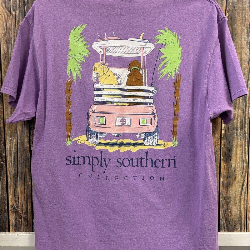 Purple SS Golf Dog Tee