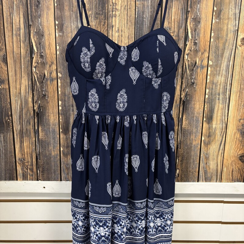 Blue Bandana Dress, Size: M