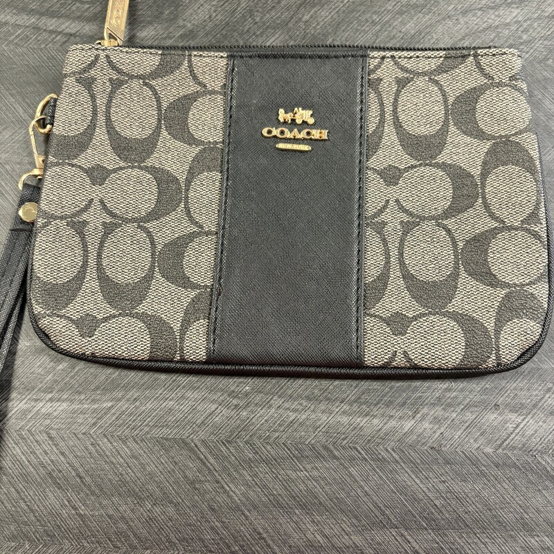 Black Coach Wristlet