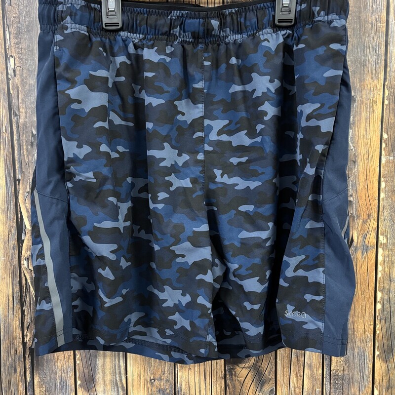 Blue Camo Wick Dry Shorts