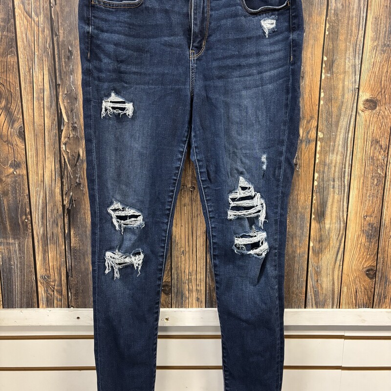 AE Dark Distressed Jeans