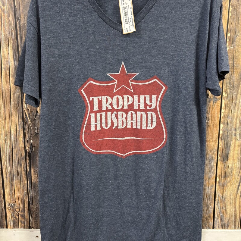 Blue Trophy Husband Tee
