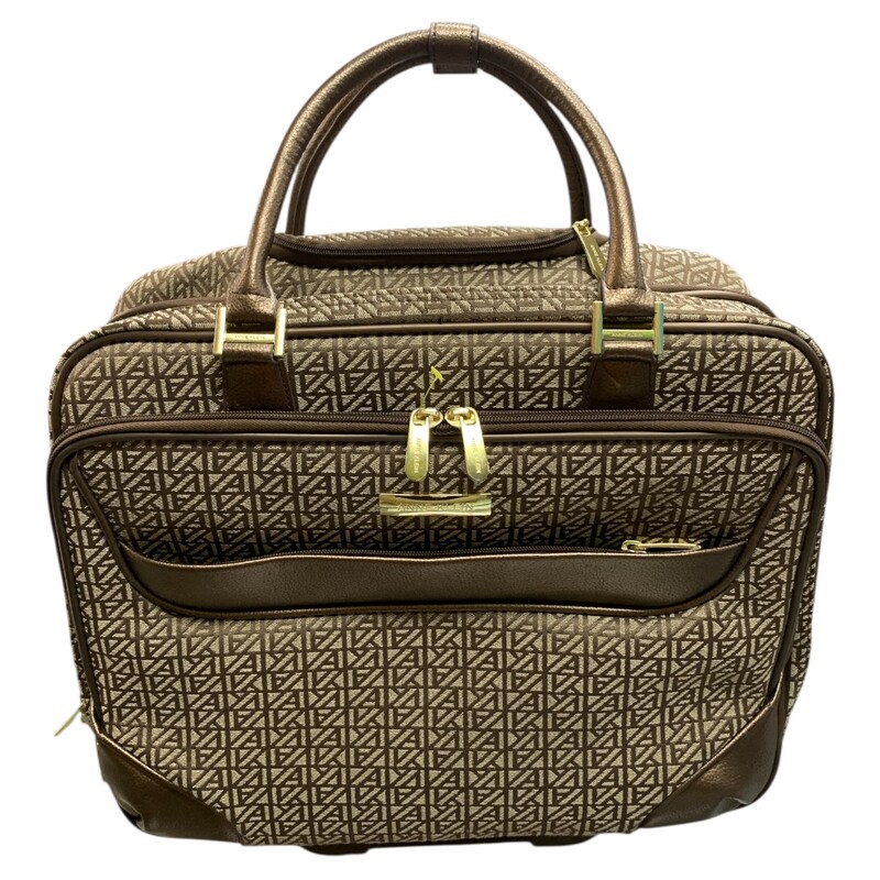 Anne Klein Traveling Bag, Brwn, Size: XL