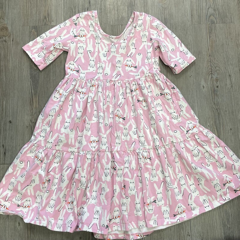 Hanna Anderson Dress LS, Bunny, Size: 10Y