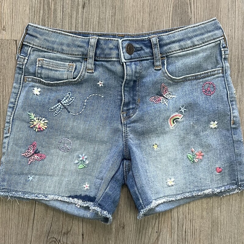 Gap Midi Shorts, Blue, Size: 10Y