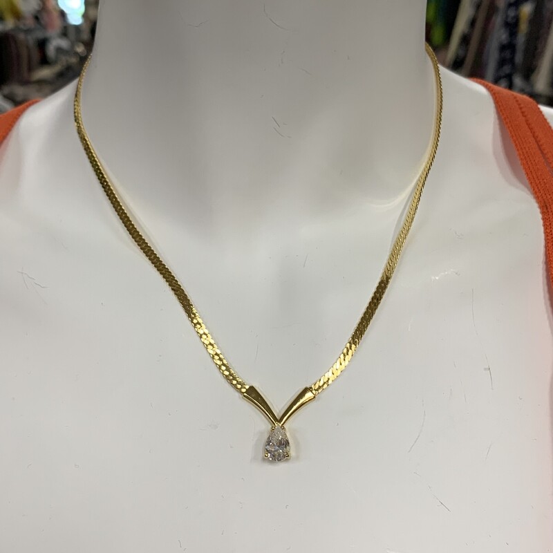 Necklace, Gold, Size: None