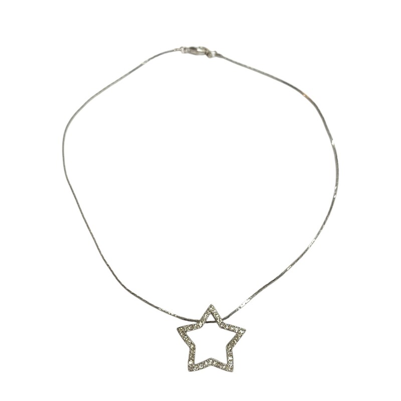 Necklace, Silvr, Size: None