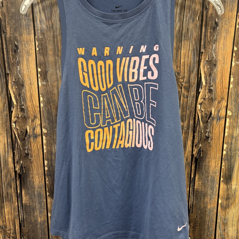 Blue Good Vibes Nike Tank