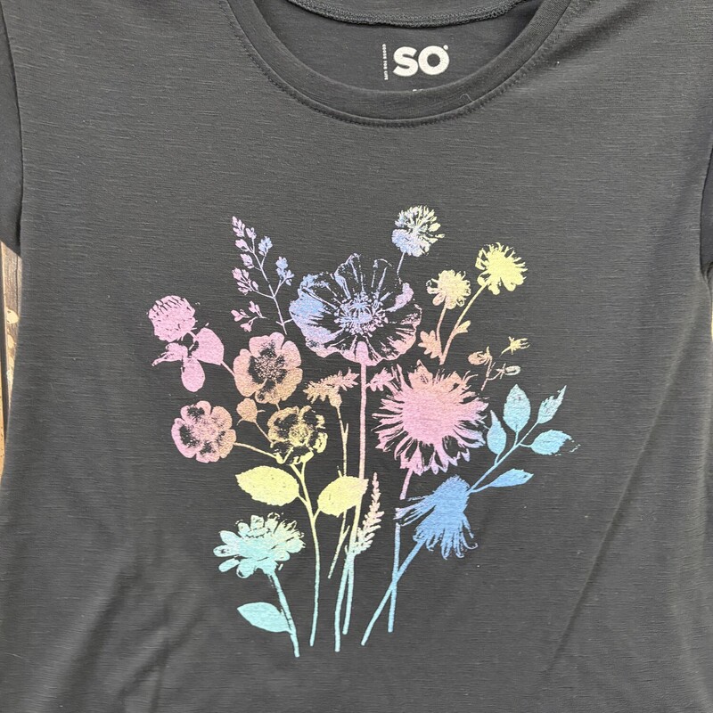 Gray Flowershirt, Size: Med