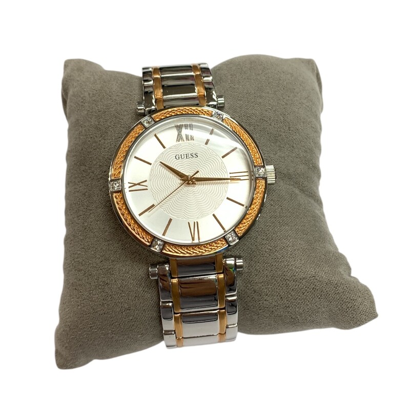 Guess Watch, Slvr/gol, Size: None