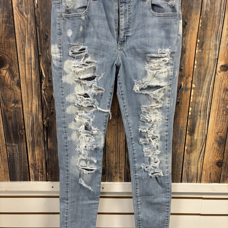 Light Wash Distressed AE, Size: 10 Long