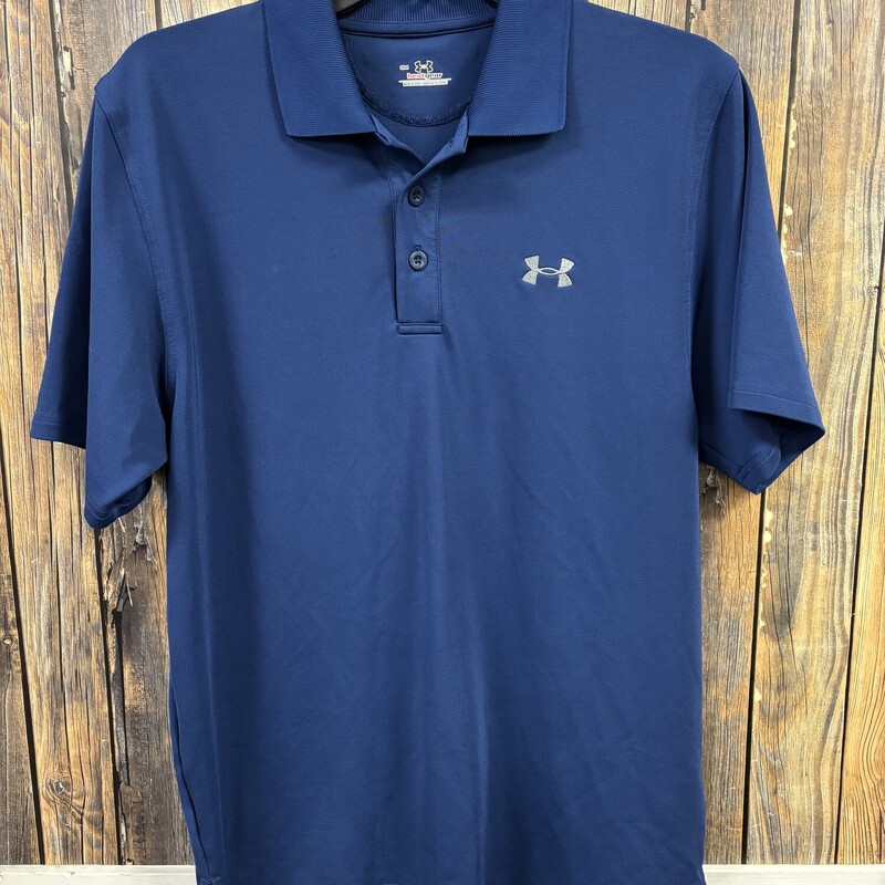 Blue UA Button Polo
